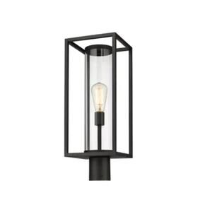 Z-Lite 584PHMR Dunbroch 22" Tall Outdoor Single Head Post Light – Black